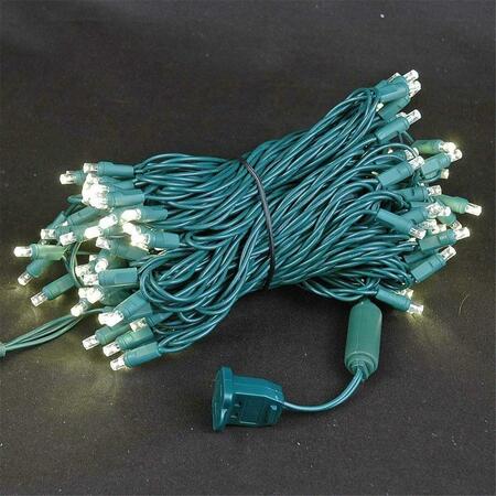 THE PERFECT 100 LED Green Wire String Light with Connector Waterproof, Multicolor SGW-100MT